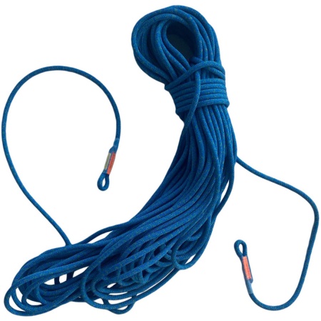 Верёвка страховочно-спасательная Мангуст с коушами | 10.5 мм | 2 коуша | Remera (200 м, Синий)