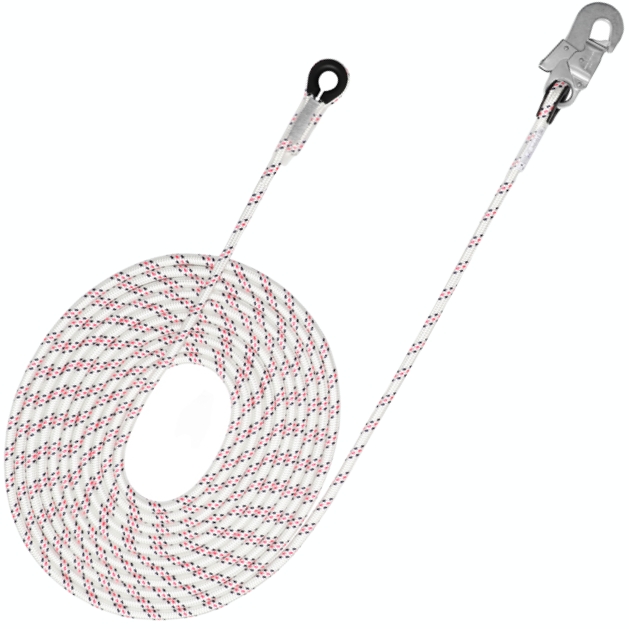 Гибкая анкерная линия Анкерлайн | с карабином стальной монтажный малый | 12 мм | Vento (10 м)