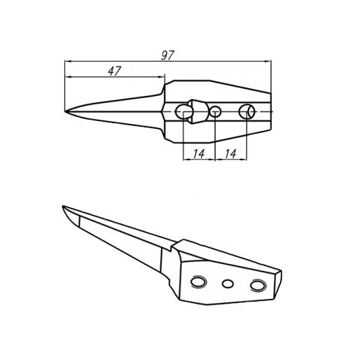 Сменные короткие шпоры для гаффов | Krok
