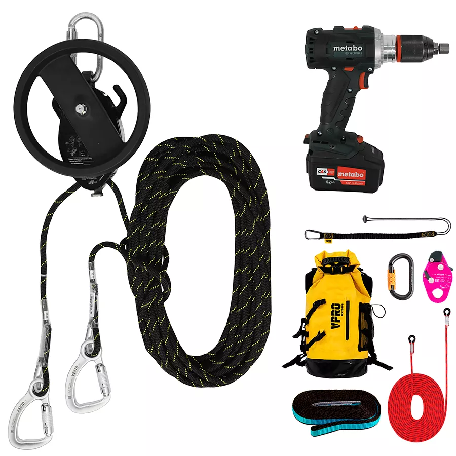 Устройство для спуска и эвакуации Сапсан Драйвер | С шуруповёртом | Ventopro