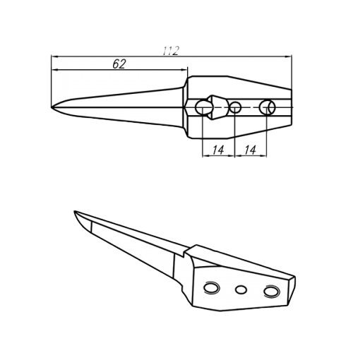 Сменные длинные шпоры для гаффов | Krok
