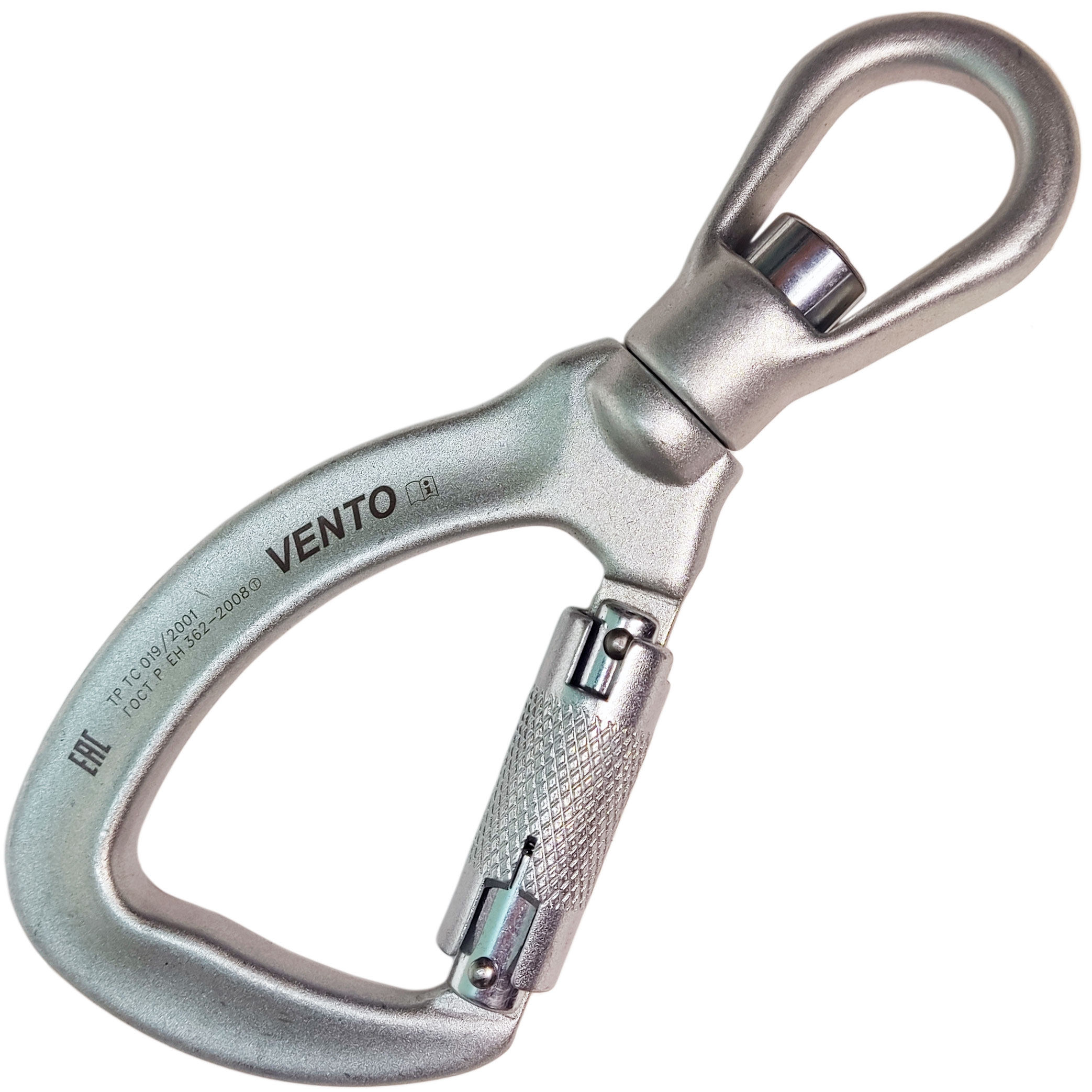 Карабин Стальной с вертлюгом с байонетной муфтой | Vento