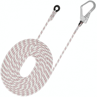 Гибкая анкерная линия Анкерлайн | с карабином стальной монтажный | 12 мм | Vento (10 м)