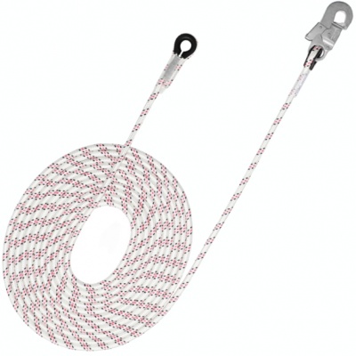 Гибкая анкерная линия Анкерлайн | с карабином стальной монтажный малый | 12 мм | Vento (10 м)