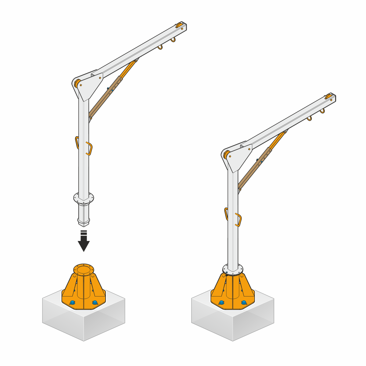 Противовесная мобильная страховочная система IVA | High Safety