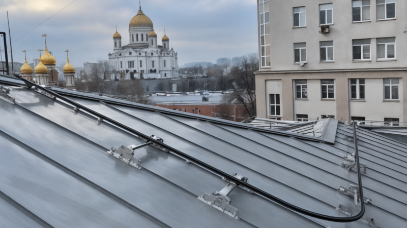 Анкерные линии на скатных кровлях