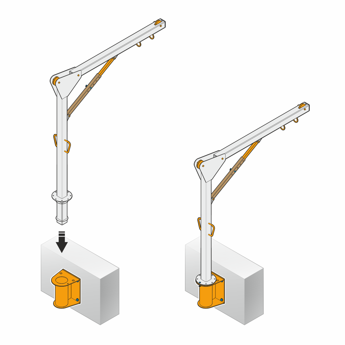 Противовесная мобильная страховочная система IVA | High Safety