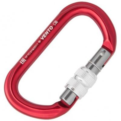 Карабин Овал с муфтой keylock | Vento (Красный)