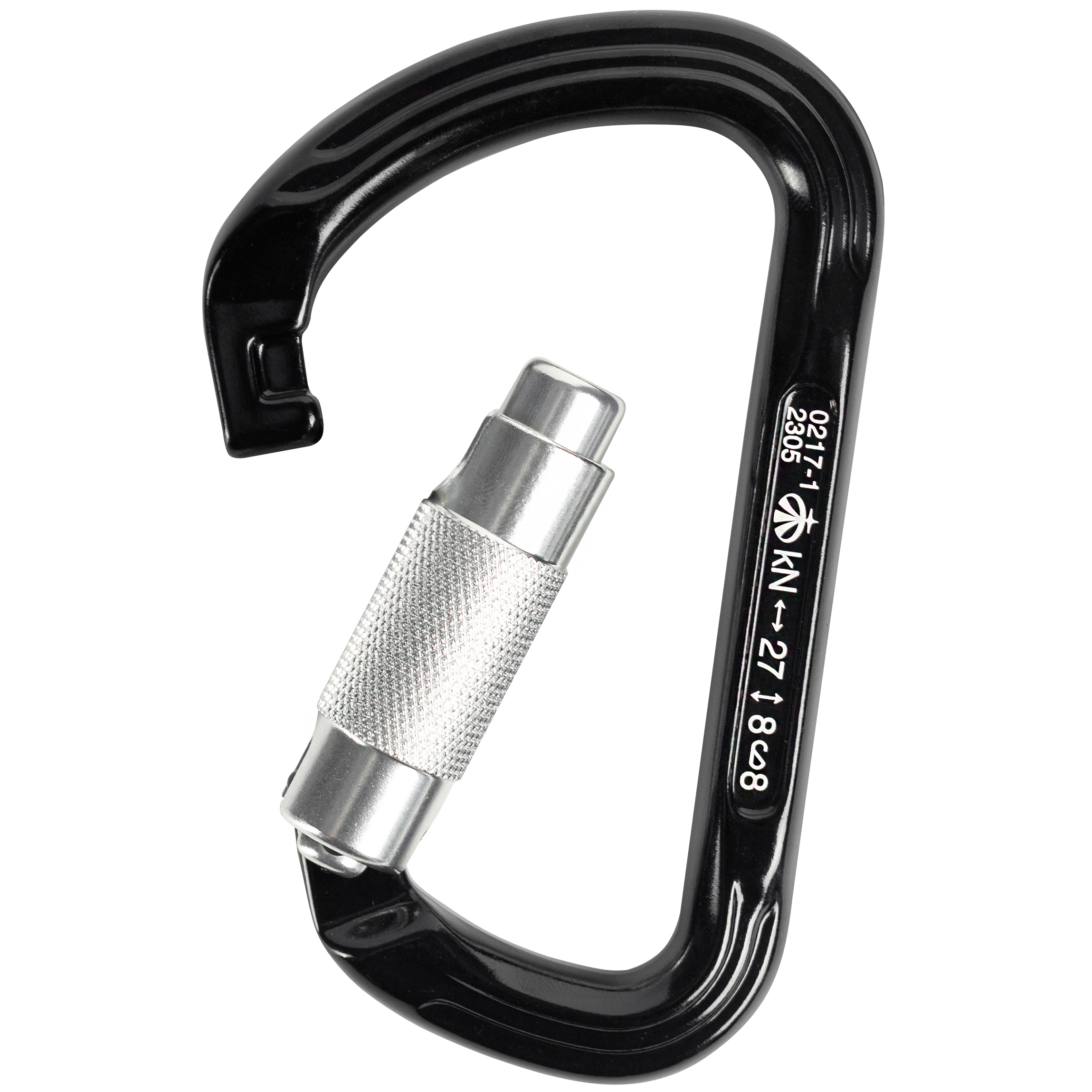 Карабин автомат черный с байонетной муфтой (кейлок) тройная блокировка | Вертикаль