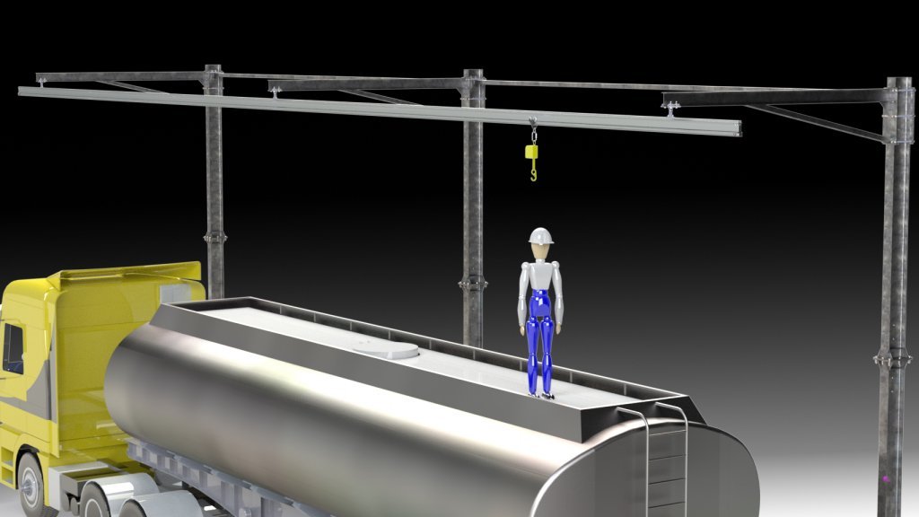 VERTIC ALTIRAIL LR на портале эстакады VERTIC ALTIRAIL LR на портале эстакады