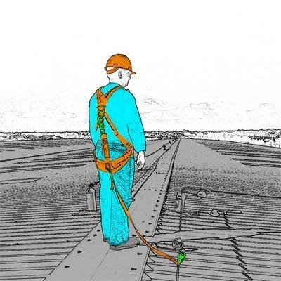 Горизонтальная анкерная линия «ПОДРЕЗ» — обеспечение непрерывности страховки осуществляет присоединяемая к анкерной направляющей специальная скоба с щелевой «прорезью».