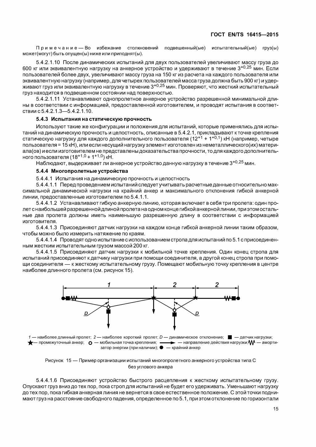 ГОСТ EN/TS 16415-2015. Анкерные устройства для использования более, чем одним человеком одновременно. ГОСТ EN/TS 16415-2015. Анкерные устройства для использования более, чем одним человеком одновременно.