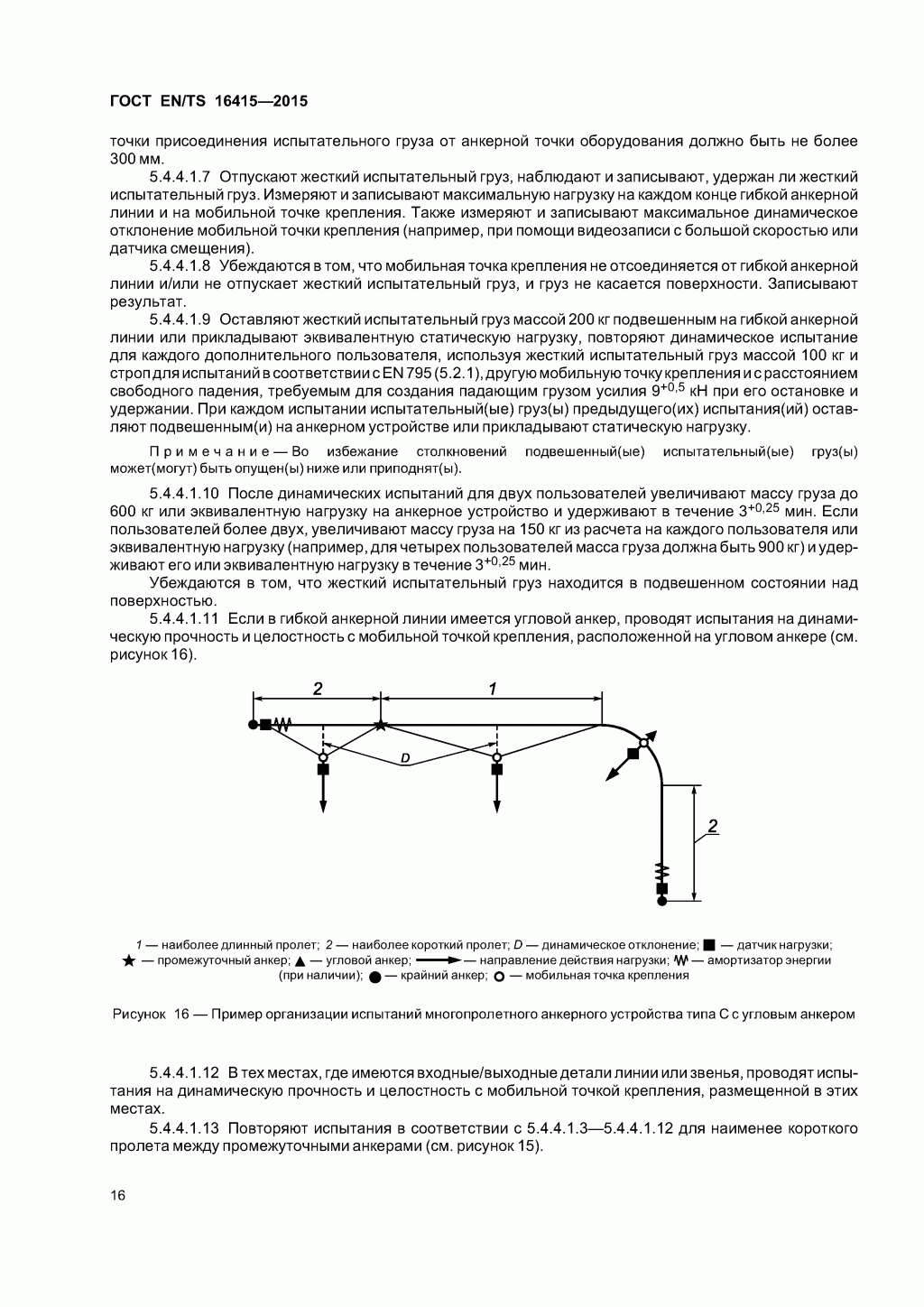ГОСТ EN/TS 16415-2015. Анкерные устройства для использования более, чем одним человеком одновременно. ГОСТ EN/TS 16415-2015. Анкерные устройства для использования более, чем одним человеком одновременно.