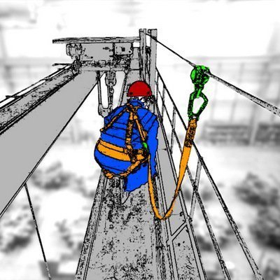 Горизонтальная тросовая анкерная линия «МОБИ-СТИЛ» — временно или стационарно устанавливаемая горизонтальная анкерная линия (anchor line) или горизонтальные перила для работы вдоль края монтажных горизонтов или вдоль уклонов.