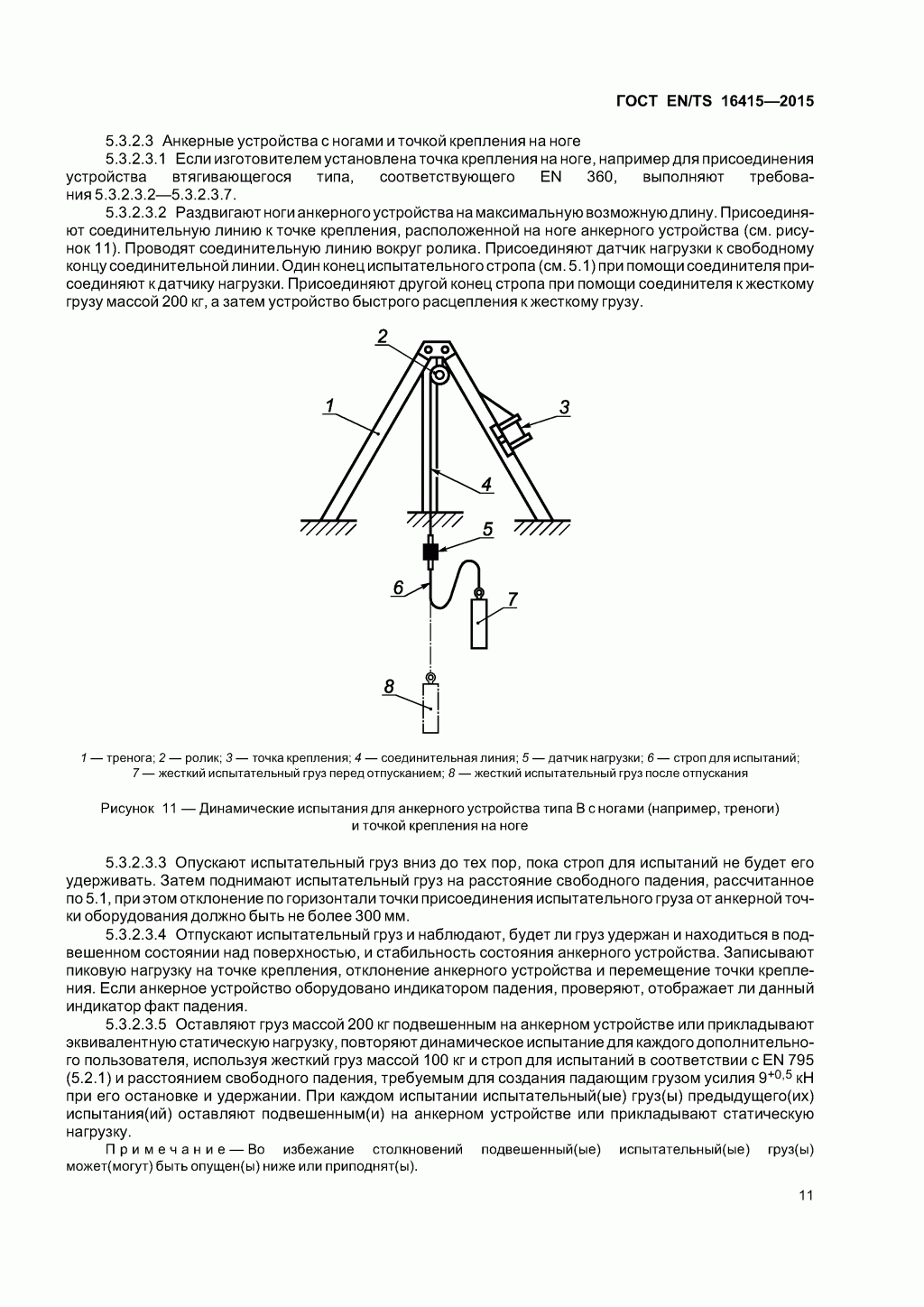 ГОСТ EN/TS 16415-2015. Анкерные устройства для использования более, чем одним человеком одновременно. ГОСТ EN/TS 16415-2015. Анкерные устройства для использования более, чем одним человеком одновременно.