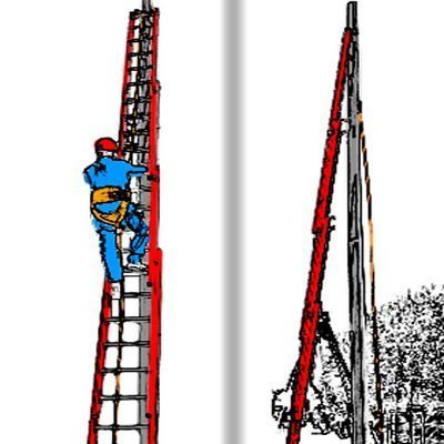 Мобильная система установки гибкой анкерной линии «Сейфхук» — позволяет за несколько минут закрепить верёвку наверху металлоконструкции, столба или другой труднодоступной точки опоры.