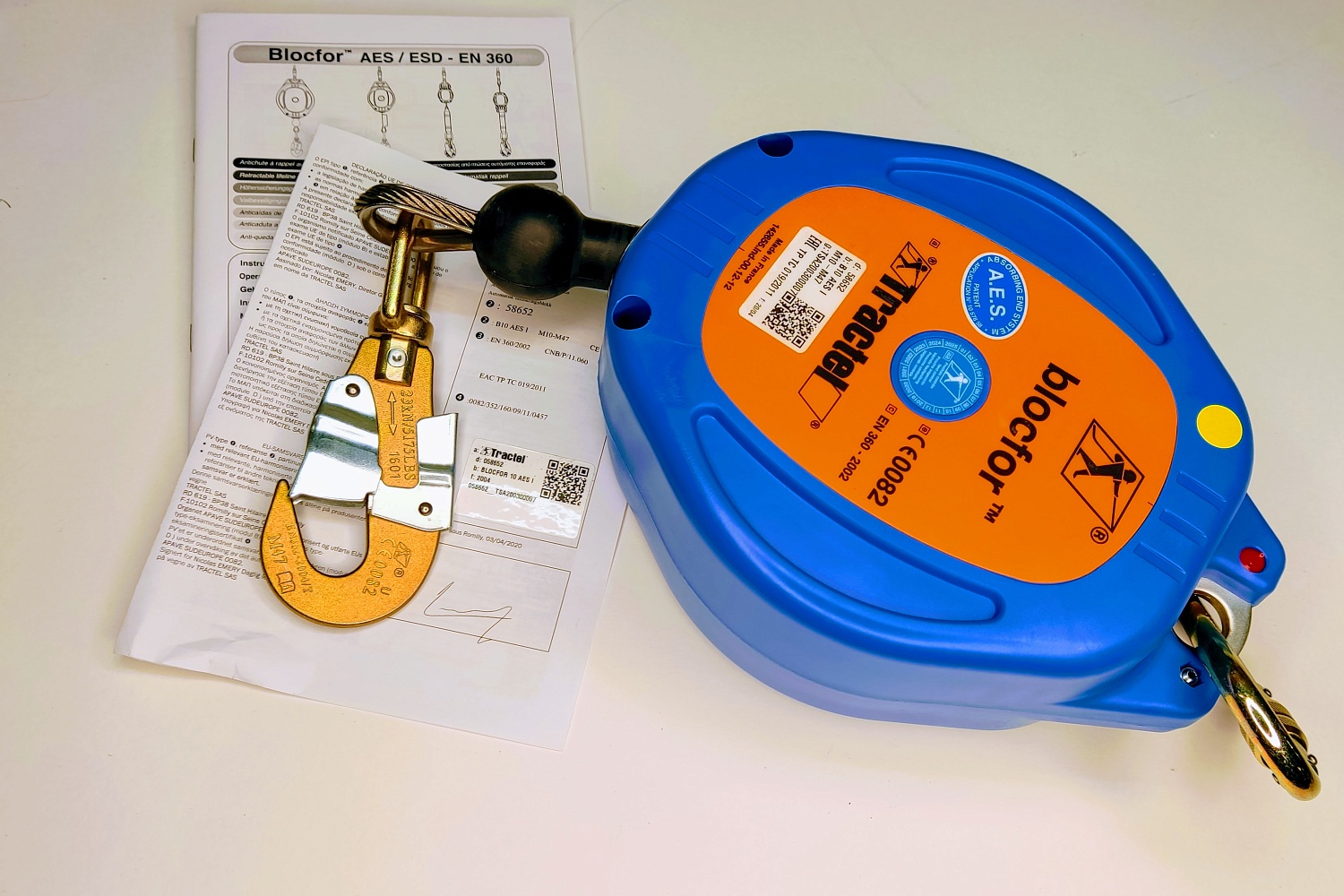 СИЗ втягивающего типа Blocfor™ 10 AES M47-M10 | 10 м | Tractel