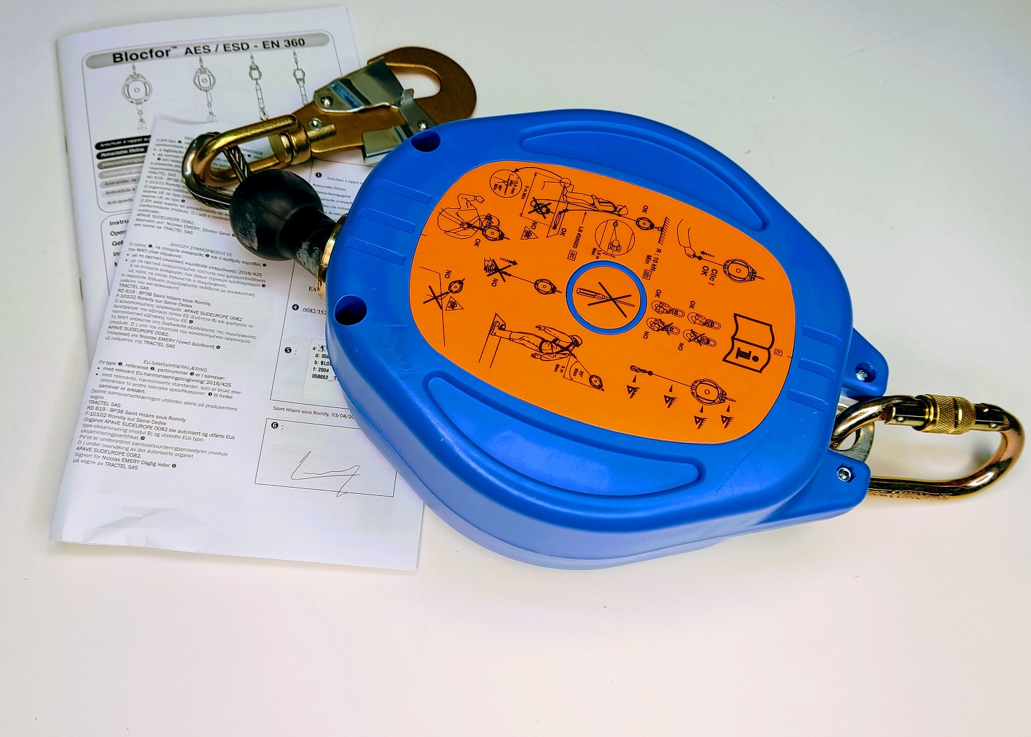 СИЗ втягивающего типа Blocfor™ 10 AES M47-M10 | 10 м | Tractel