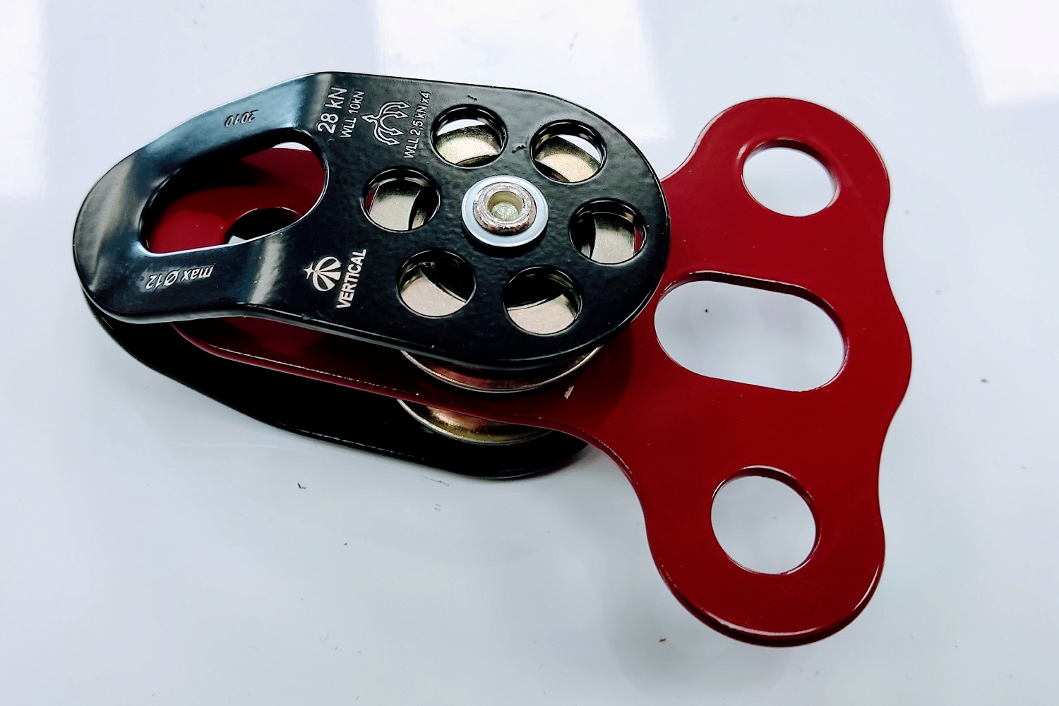 Блок двойной Про 0431 | Стальной | С подшипниками | Вертикаль