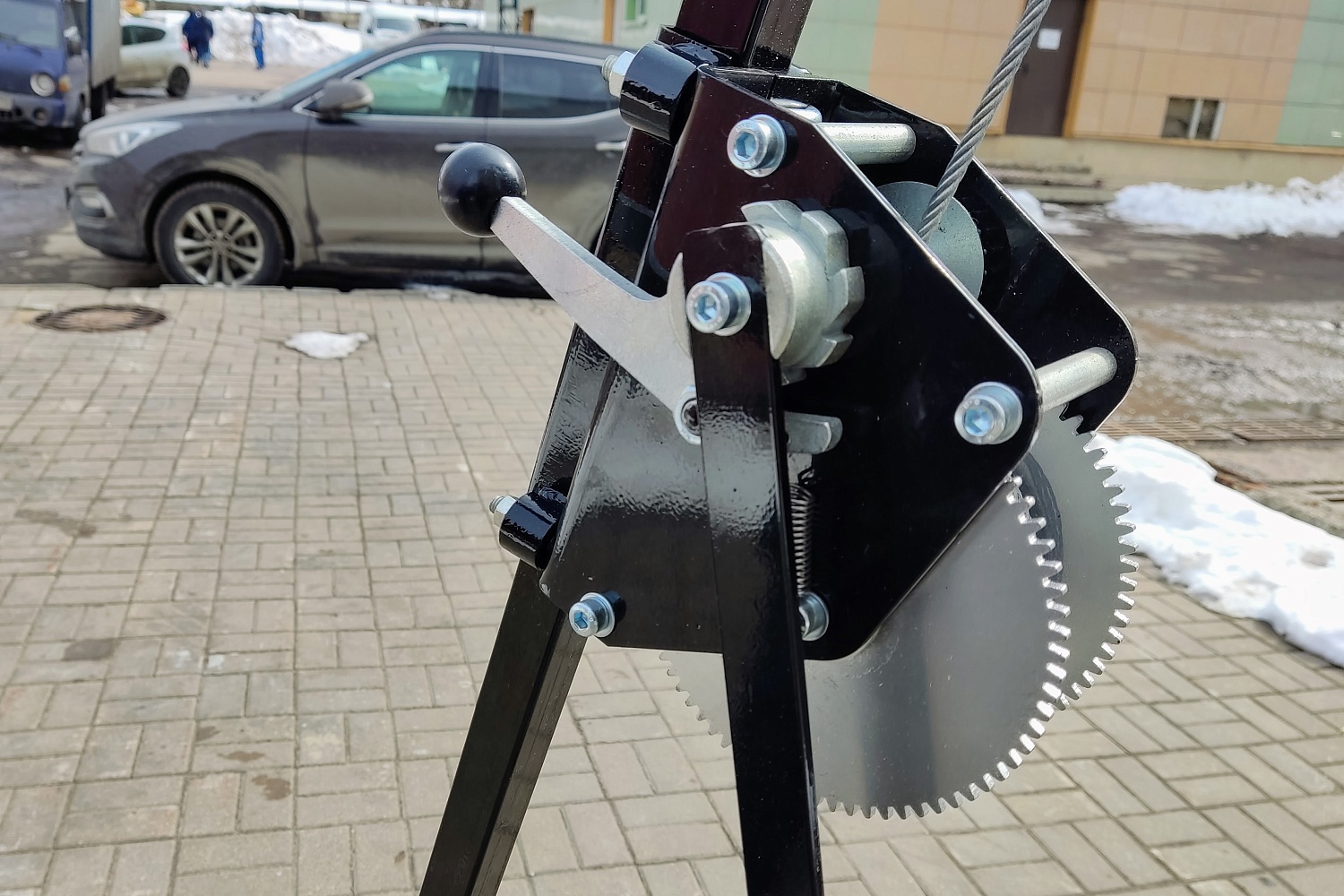 Штатив-тренога ТМ-1л | C лебёдкой ЛТ-01 | Молот