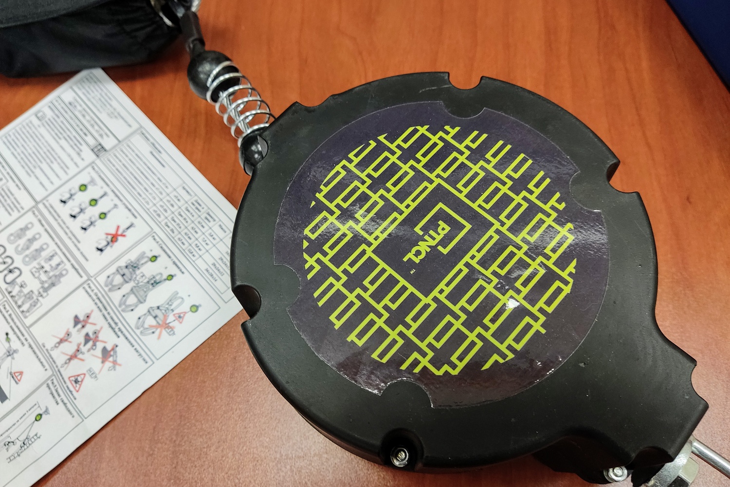 Блокирующее устройство втягивающего типа Т-6 | Трос | 6 м | Карабин КР-04 | Потенциал